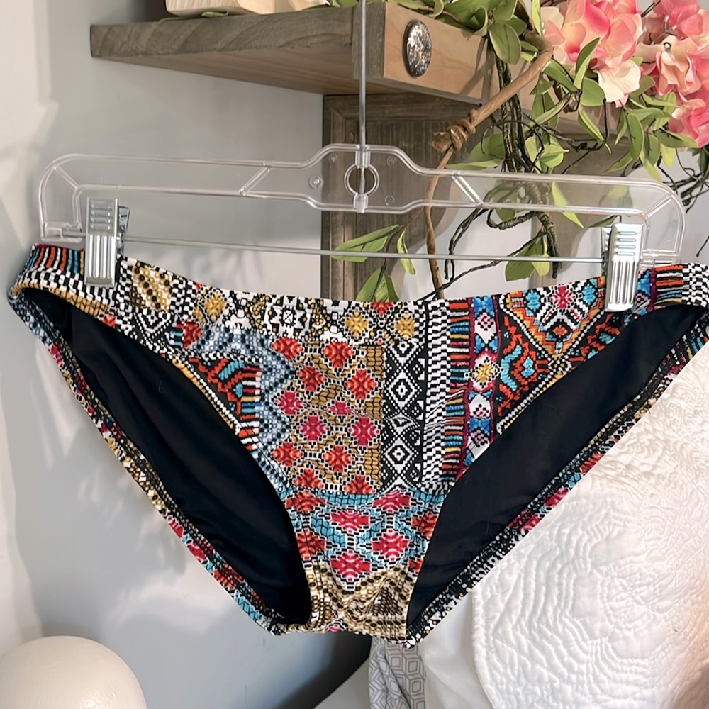 Bikini Swimsuit Bottom New Black Gold